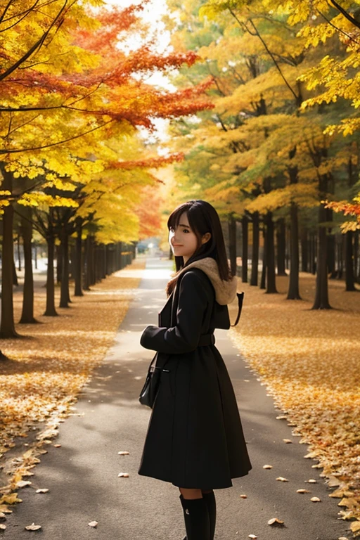 forest、autumn leaves