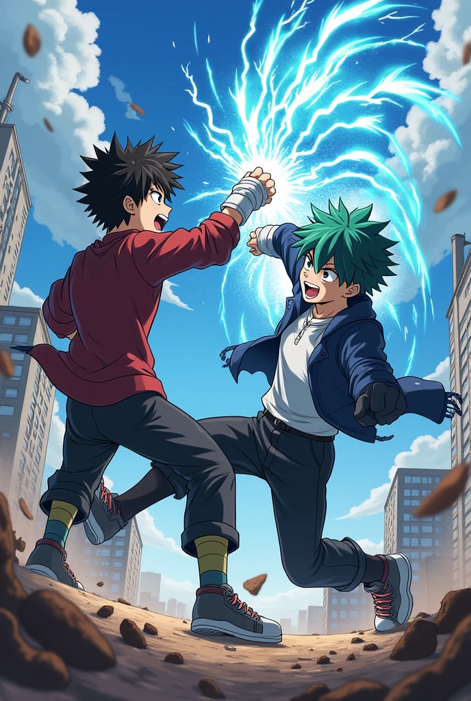 deku y todoroki escena hot
