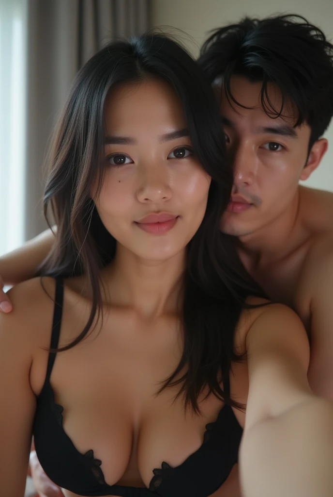 (8k RAW Photo, full body photograph, sharp detail, crisp detail, high detail, rich detail, natural lighting, ((13 years old girl)), medium breast, ideal body, full body photograph), (naked,nude), stimulated, kissing, enjoying, adult movie scene, (having sex on a bed with a boy, the boy is grabbing her breast from behind, the boy is touching her pussy, in a crowded class room,sorrounded by film crew, all crew are video recording at her), sweating, (pussy, BSP),