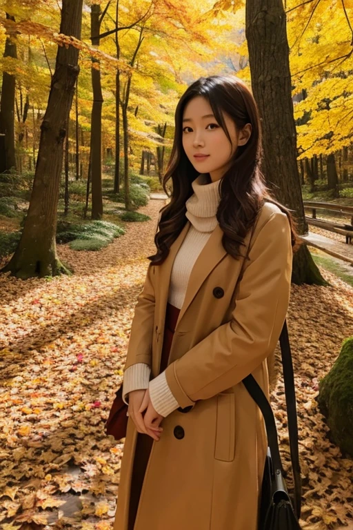 forest、autumn leaves