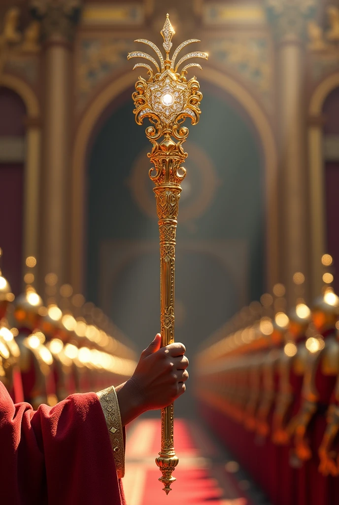 A scepter of command, made of gold and diamonds A great army, well formed and aligned A palace, full of luxurious rooms The feeling of Power