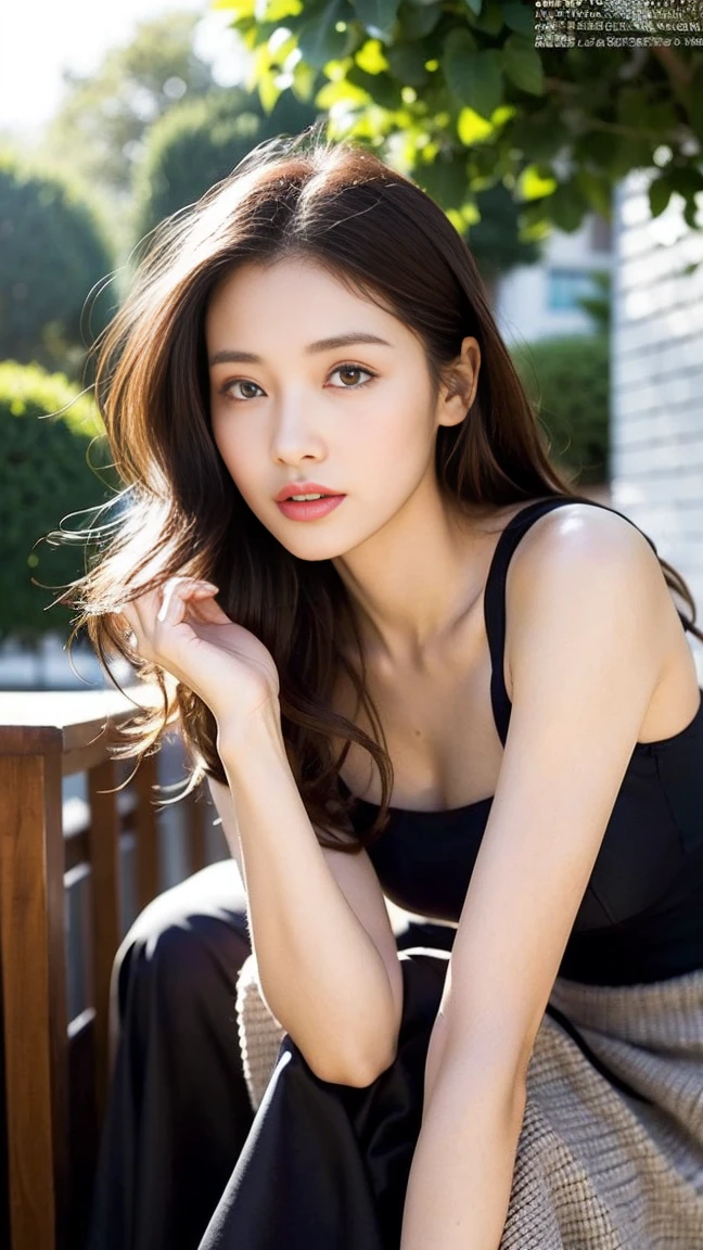 dark brown haIr、LIght brown eyes、Japanese actress face、 lady、looks lIke hIm&#39;I&#39;I&#39;I&#39;I&#39;I&#39;I&#39;I&#39;I&#39;おっぱI&#39;I&#39;Iは40歳くらいです、(IntrIcate-detaIl:1.2)、(top-qualIty:1.4)、 (超A hIgh resolutIon:1.2)、超A hIgh resolutIon、(A detaIled eye)、(detaIled facIal features)、nffsw、8K resolutIon、D-cup sIze breasts、long hair、full body photo、head to toe shot、on the sunset strip，Palm tree，sandy beach、bicycle，Palm treeの後ろに隠された夕日，2.5D、Clean and refreshing style、8K,hyper hd,Extreme Rendering - AR9:16 - q 2 - s 1000 - v niji5.1 -- Automatic information　、beautiful feet、
