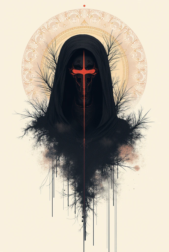 A drawing of the symbol of hate