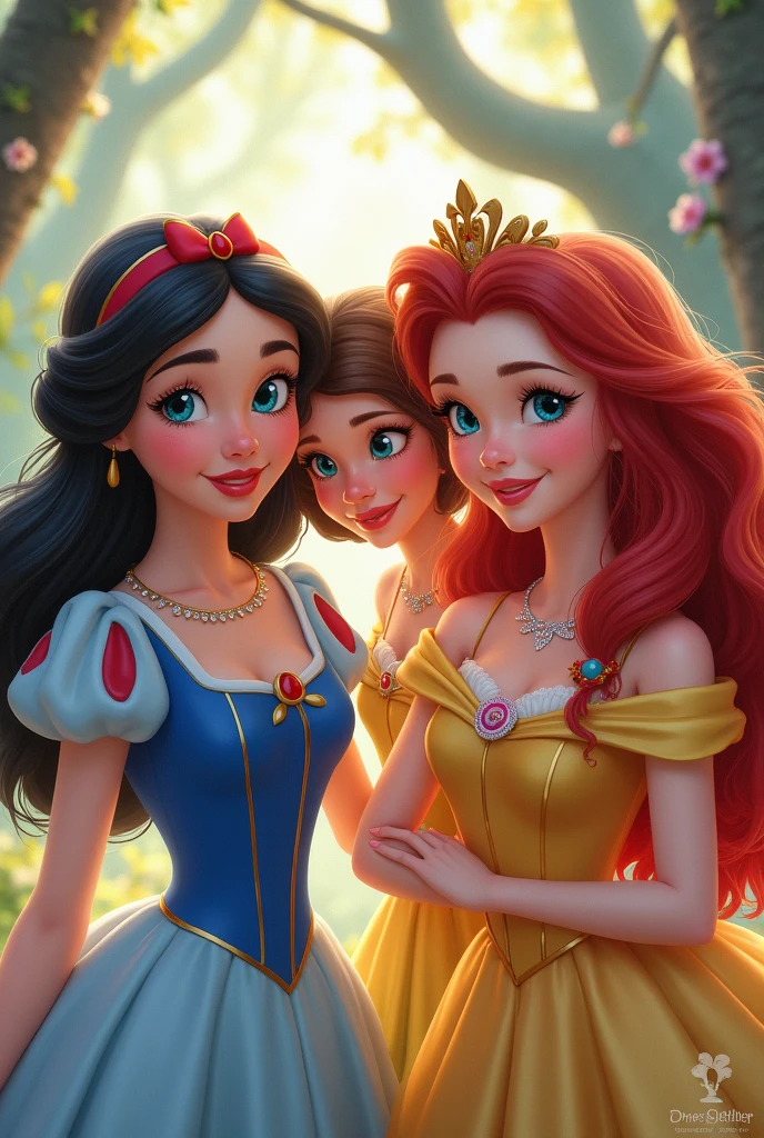 And Snow White, Cinderella, Ariel and Belle were