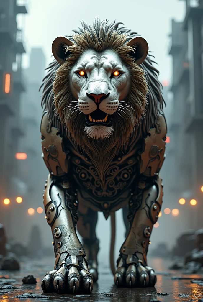 Mechanical gear lion 