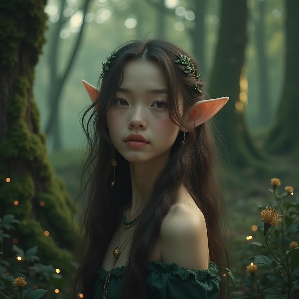 cinematic portrait of a beautiful elf girl