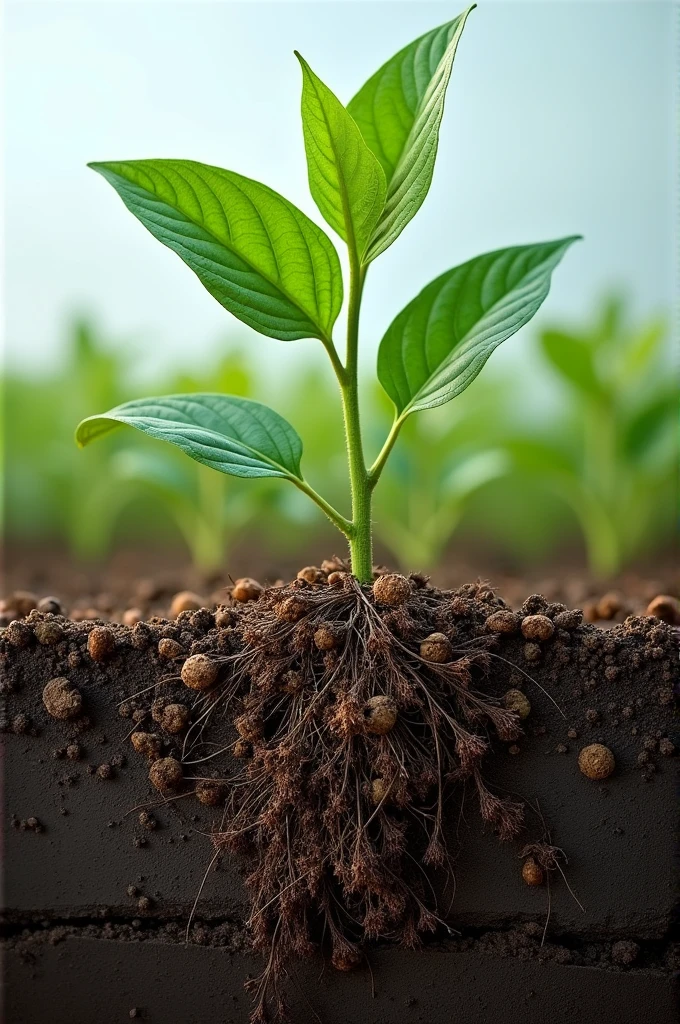 Impacts on agriculture: Decreased oxygen in the soil can affect plant growth and the activity of beneficial microorganisms..
besides, Air pollution can damage crops and reduce yields.