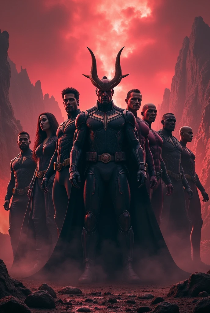 Wallpaper of all the avengers of evil hell