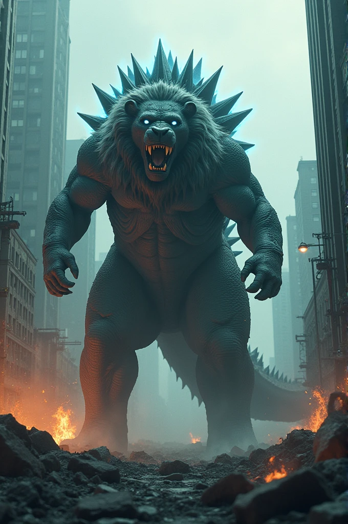Lion and Godzilla hybrid dangerous