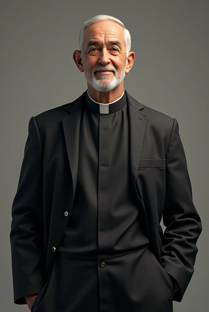 To create a portrait of Father Rafael García Herreros using artificial intelligence, It is important to include specific details that capture your essence and physical characteristics.. Here is a guide to providing the right information to the AI image generator:

Key Details for the Portrait:
Style and Expression:

facial expression: Serene and determined, reflecting their commitment and spirituality.
Attitude: Humble and dignified, in accordance with his role as a priest and his vocation of service.
Physical Characteristics:

height: media.
Constitution: delgado.
face : Face Hair: hoary, indicating his advanced age.
CLOTHES:

outfit : Cassock and Details: Be sure to include traditional details such as the clerical collar and black cassock..
Context :

below :
Accessories:

Optional: You can add symbolic elements related to your work, like books or religious symbols, If you want to emphasize your work.