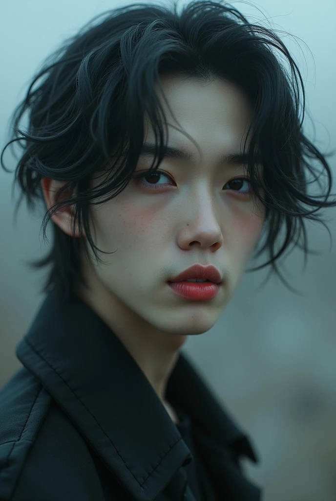 Hwang Hyunjin do stray kids
com barba