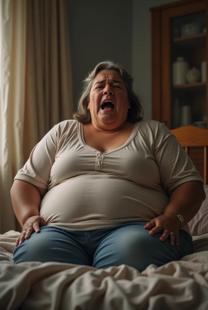 Plump Mature Woman、Poop leakage