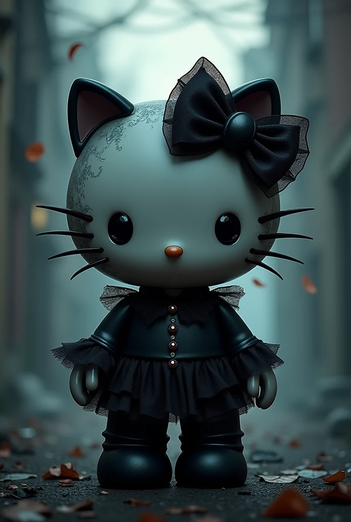 Imagine a goth Hello Kitty