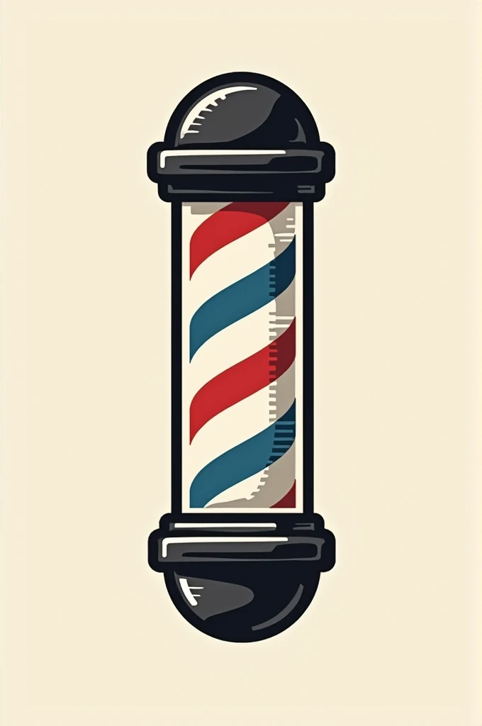 Barber shop logotipo and color red, black, blue and vintage 