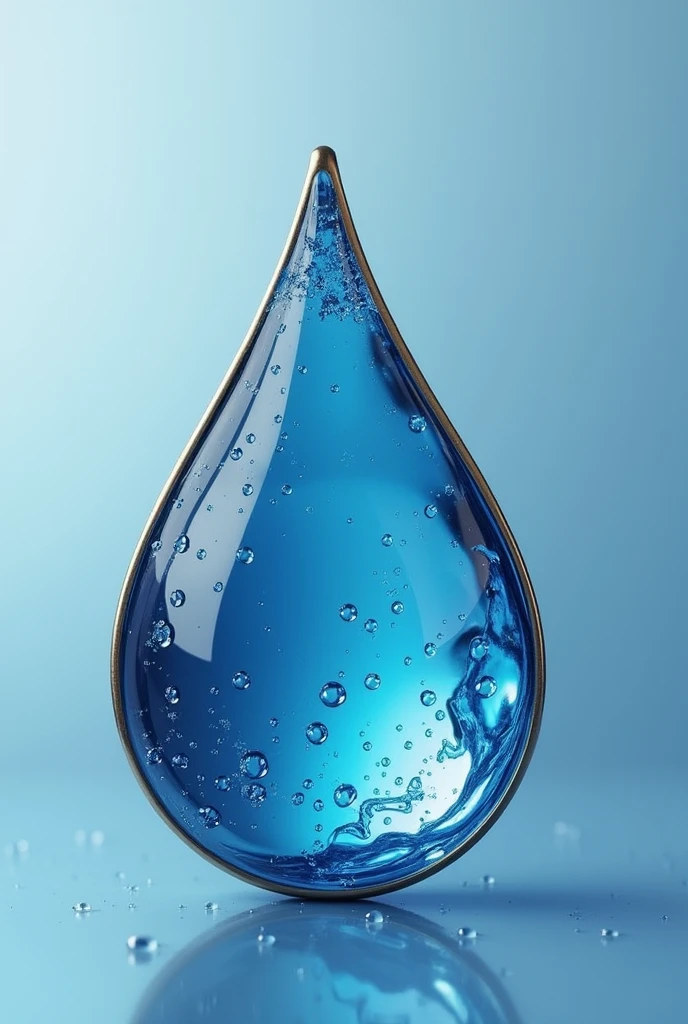 Make a water drop pin to wear on World Water Day.