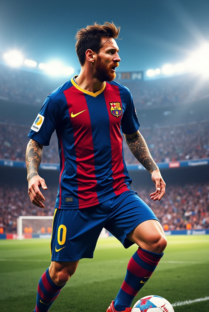 Messi with Barca