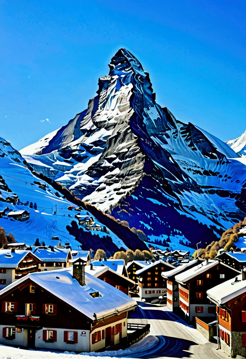 Zermatt and the Matterhorn - Famous for skiing and the iconic Matterhorn mountain.