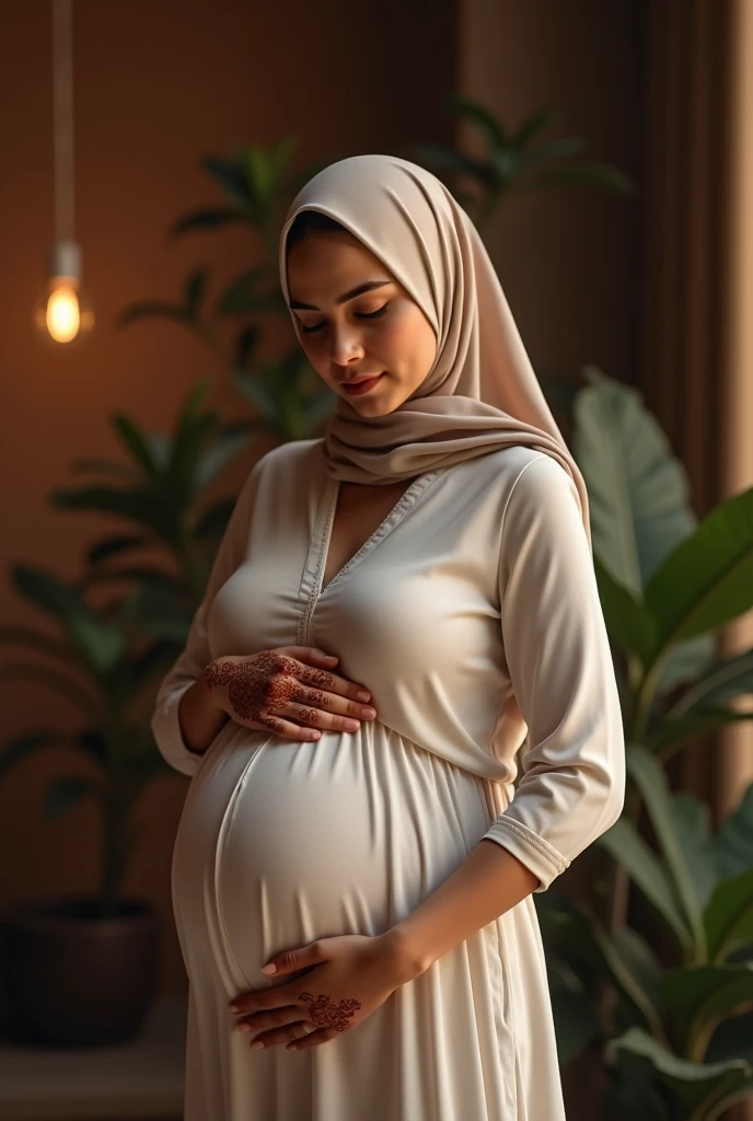 Pregant muslim woman