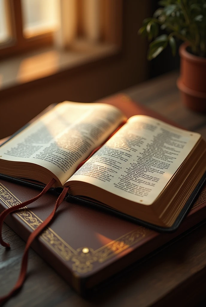 Notebook cover with open bible