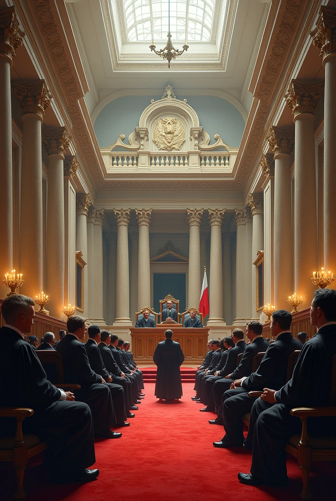 CAN YOU HELP ME CREATE AN IMAGE OF THE JUDICIAL AND LEGISLATIVE BRANCH OF THE COUNTRY OF ITALY?