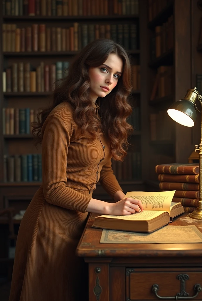 Hermione Granger as if she were in a 70s movie