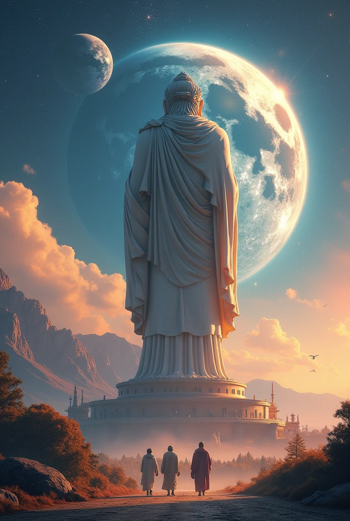 ((work of art)),(best qualityer)),chinese style,in the universe,A huge statue of Zeus stands in space,Look at the earth,Standing Buddha,glimmering,glow effect,Pilgrims on the Road,Hyper-Realism,hyperphotorealism,real photography,8k,High definition,high qualiy,work of art,very well,中国黑白inking风格,(((offwhite))),Discoloration,blurring,inking,8k,very well,high qualiy,(((oc renderer)))