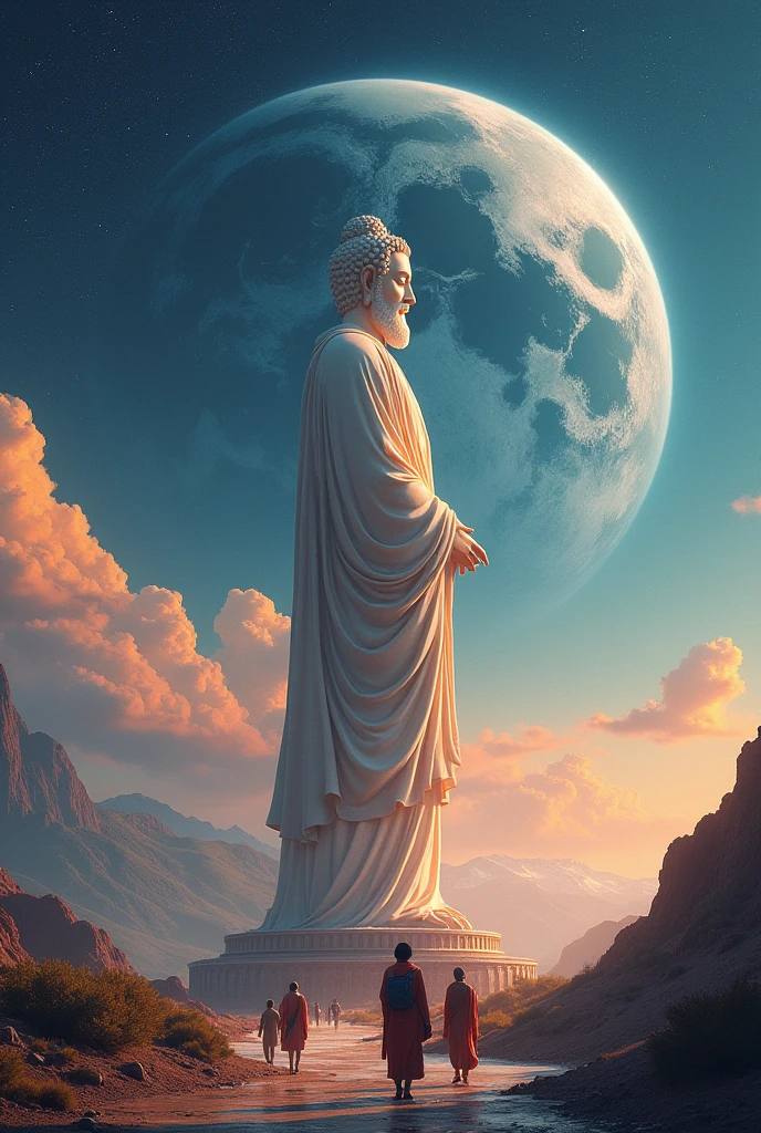((work of art)),(best qualityer)),chinese style,in the universe,A huge statue of Zeus stands in space,Look at the earth,Standing Buddha,glimmering,glow effect,Pilgrims on the Road,Hyper-Realism,hyperphotorealism,real photography,8k,High definition,high qualiy,work of art,very well,中国黑白inking风格,(((offwhite))),Discoloration,blurring,inking,8k,very well,high qualiy,(((oc renderer)))