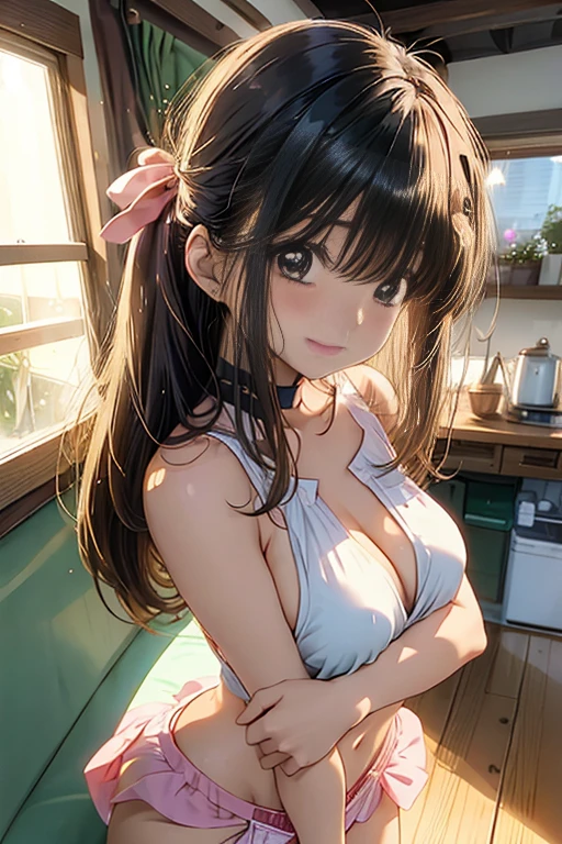 One girl,alone,Are standing,Cowboy Shot,Pussy, Completely naked、
Stomach, chestの谷間カットアウト, Crotch cutout、, chestの下の切り抜き,
Arms at your sides, indoor, doorway, Bare arms, large chest, chest, Long Hair, Embarrassing, blush, shy,(Crying face)、Fully visible insertion