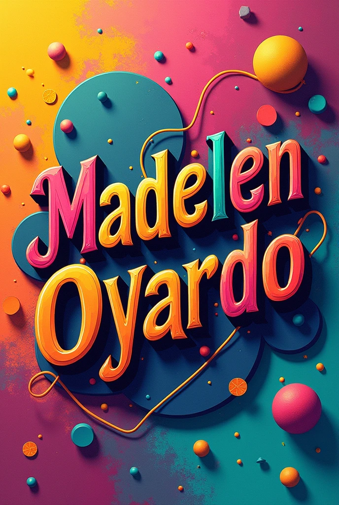 Colorful poster that says Madelen Oyardo