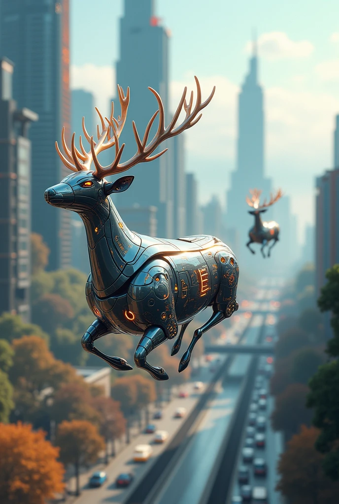 flying deer cars in the future
