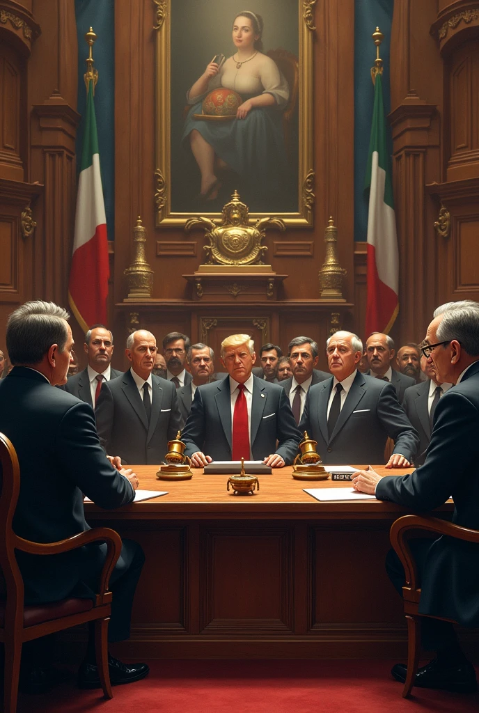 CAN YOU HELP ME CREATE AN IMAGE OF THE TYPE OF GOVERNMENT OF THE COUNTRY OF ITALY WHICH IS A GOVERNMENT SYSTEM IN WHICH THE CHOICE OF THE EXECUTIVE POWER (Government) emanates from the Legislative Power (Parliament or Congress) and, therefore, is politically responsible for this.