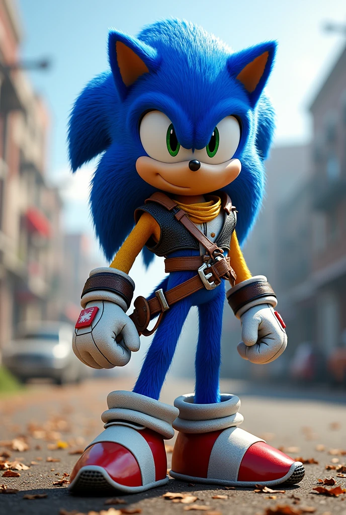 sonic the hedgehog In different outfits