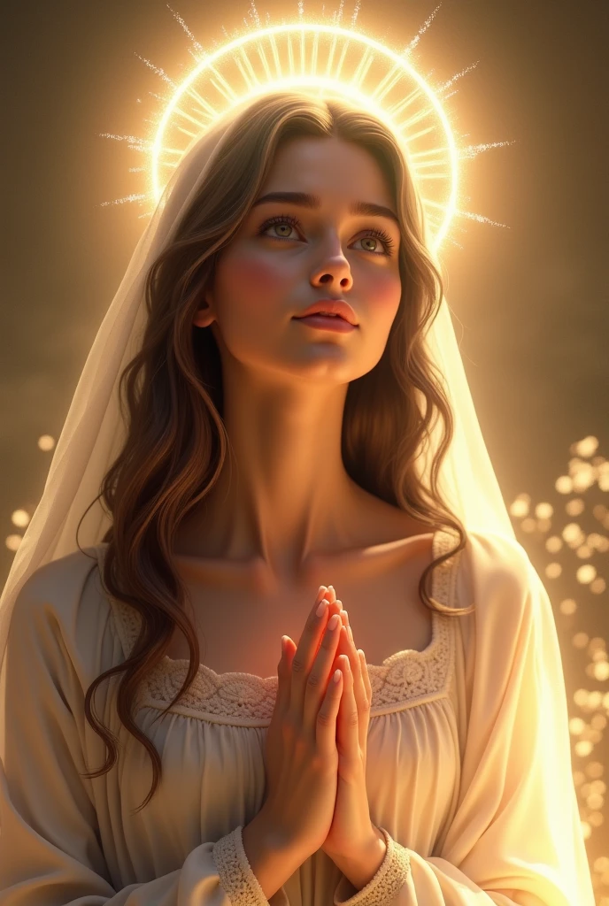 Create for me something that represents a beautiful Christian girl, God fearing and the most extraordinary person I know, a more vivid and lively image
