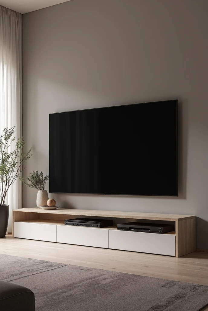 Table for an 85&#39;&#39; TV, on a 3m wall