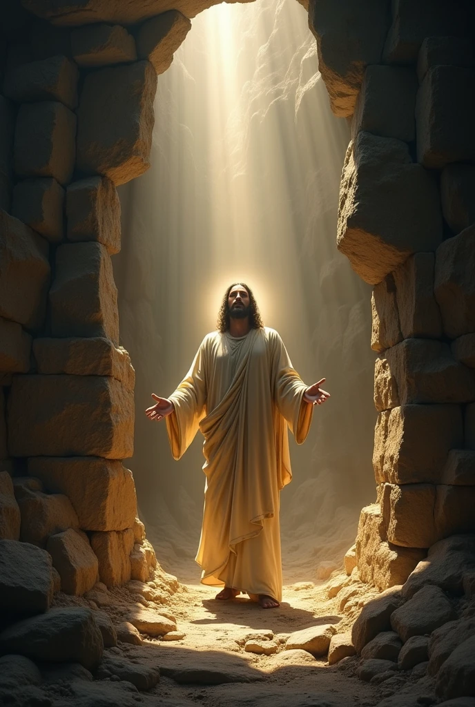 Jesus rising from the dead