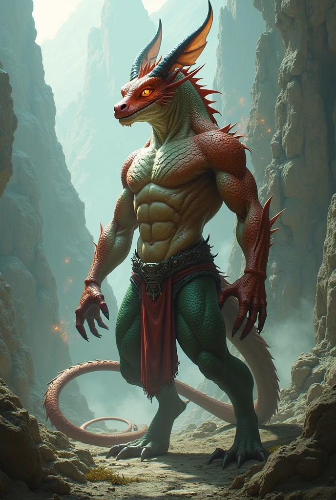 Humanoid dragonborn