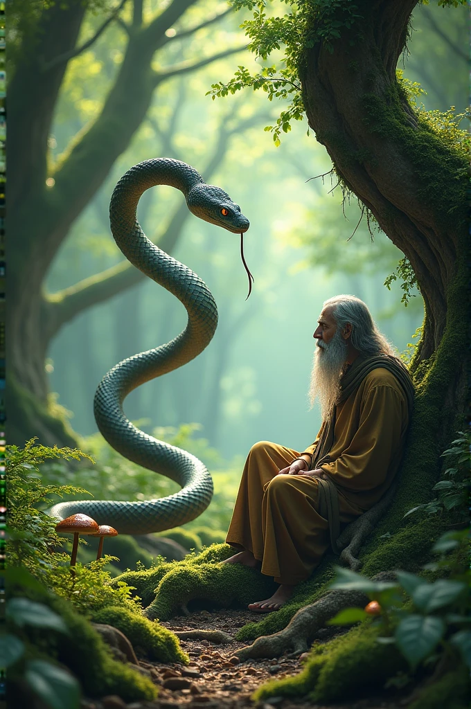 A snake went to a forest to seek advice from a dervish