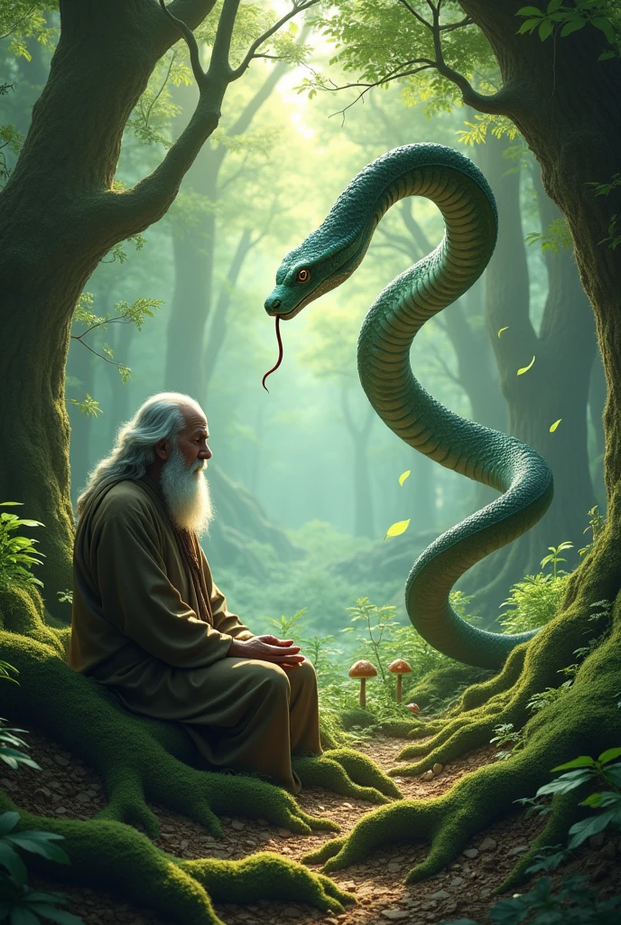 A snake went to a forest to seek advice from a dervish