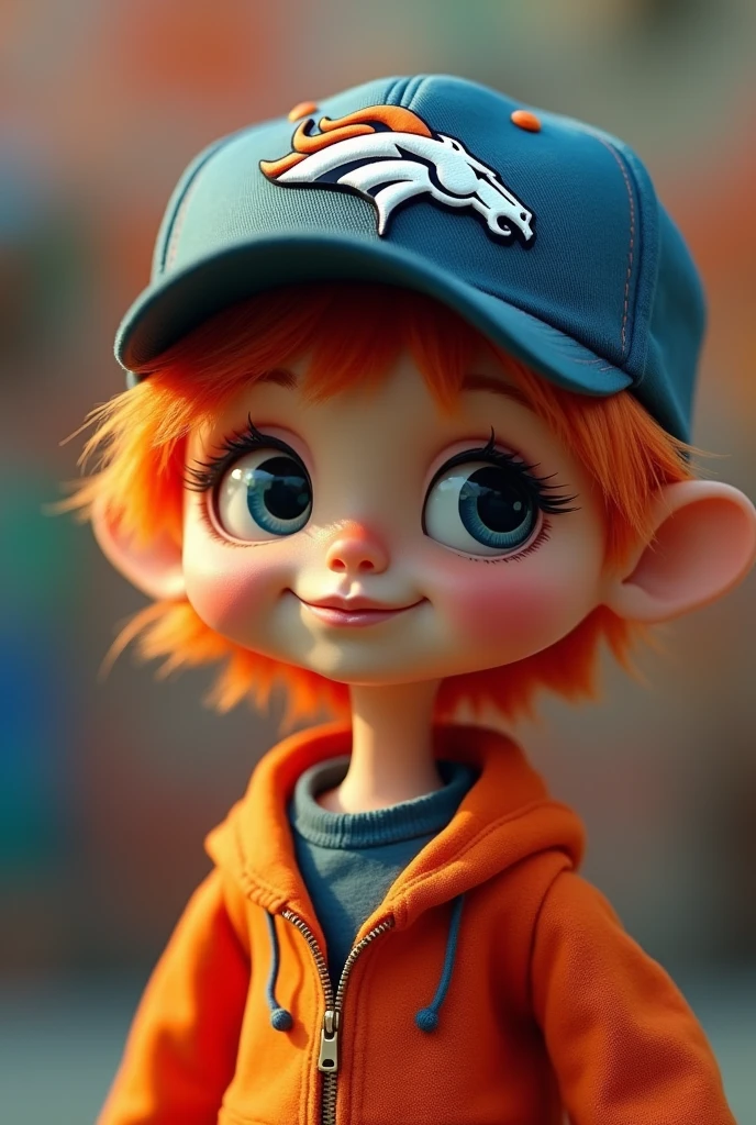 Meme doll Zé dollmaker with Denver Broncos cap 