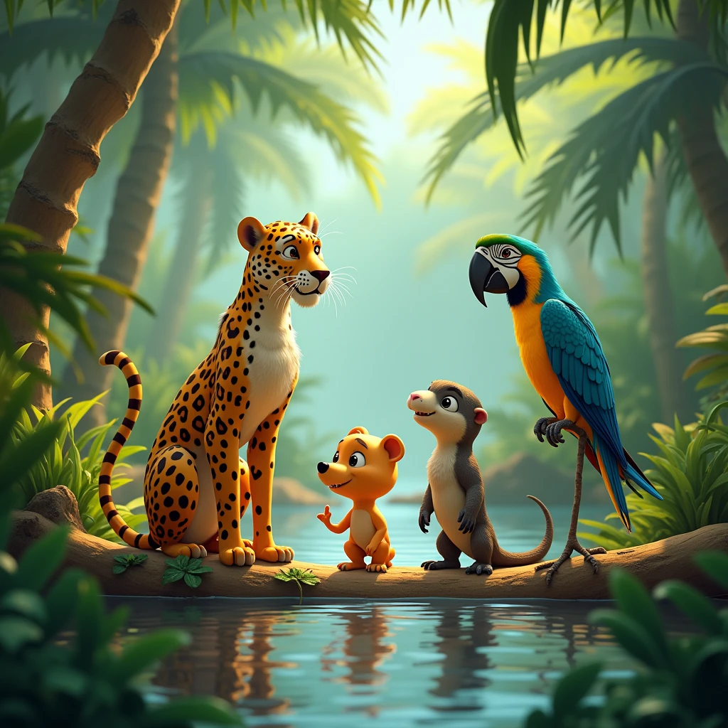 Disney Pixar Animal Adventure: Meet Your New Friends CHILDREN&#39;S ANIMALS WITH CHILDREN Brazilian animals including various characteristics (mammals, reptiles, birds, Pisces, Amphibians). Pantanal