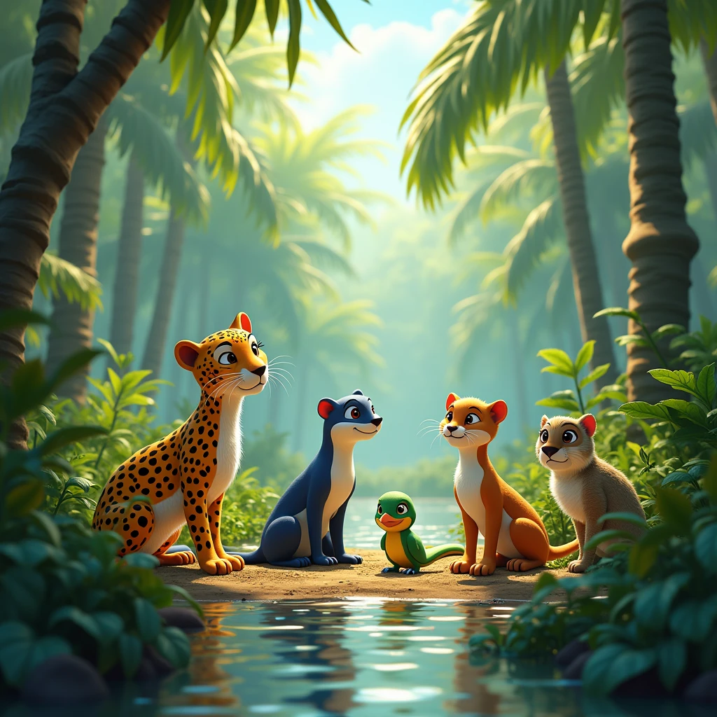 Disney Pixar Animal Adventure: Meet Your New Friends CHILDREN'S ANIMALS WITH CHILDREN Brazilian animals including various characteristics (mammals, reptiles, birds, Pisces, Amphibians). Pantanal