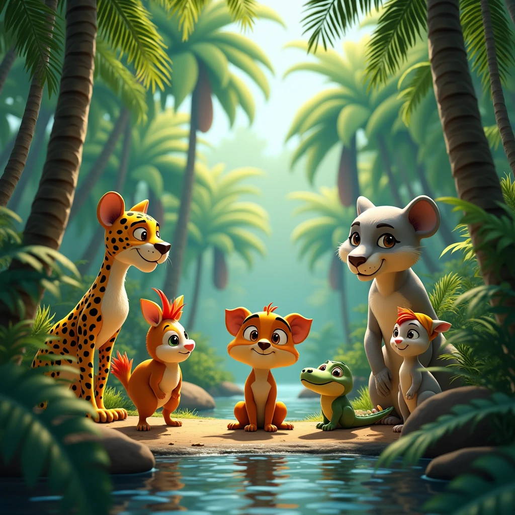Disney Pixar Animal Adventure: Meet Your New Friends CHILDREN'S ANIMALS WITH CHILDREN Brazilian animals including various characteristics (mammals, reptiles, birds, Pisces, Amphibians). Pantanal