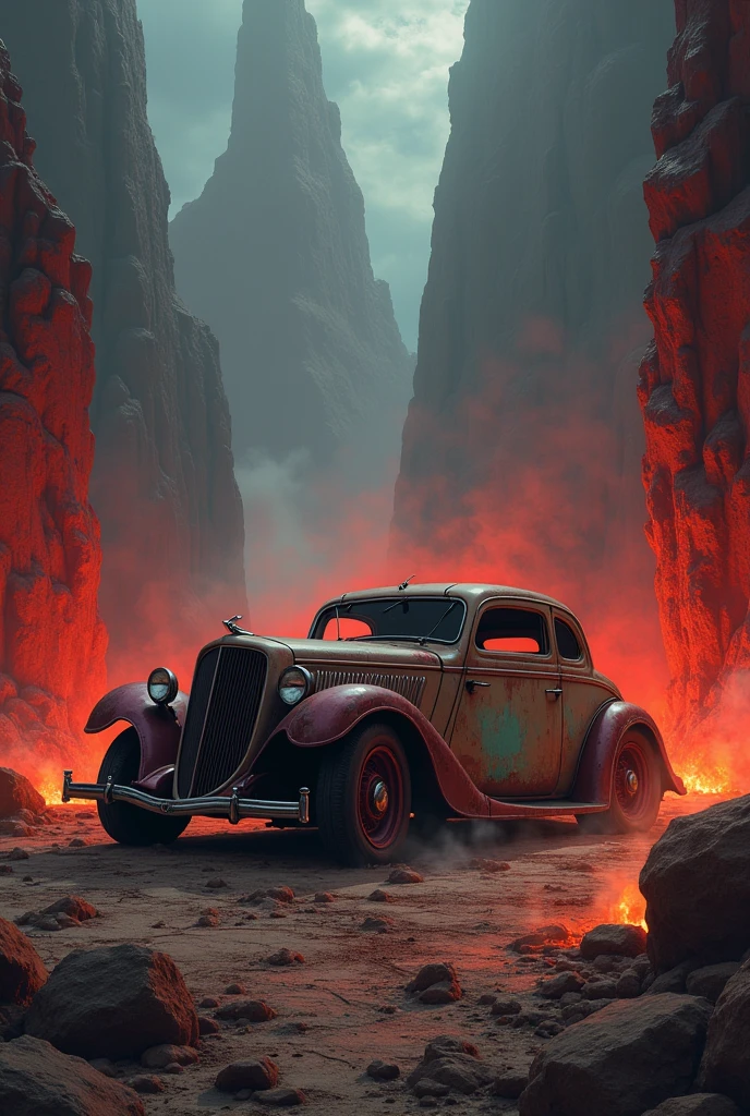 Hell Scenery Car Wallpaper