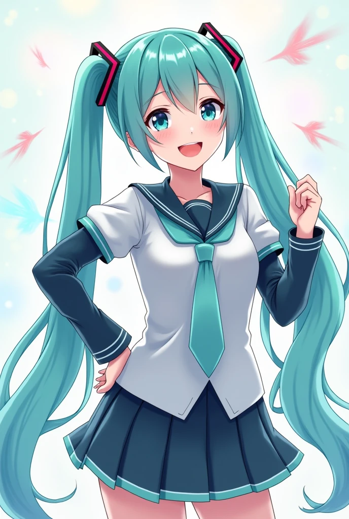 Sailor suit、Hatsune Miku、2D