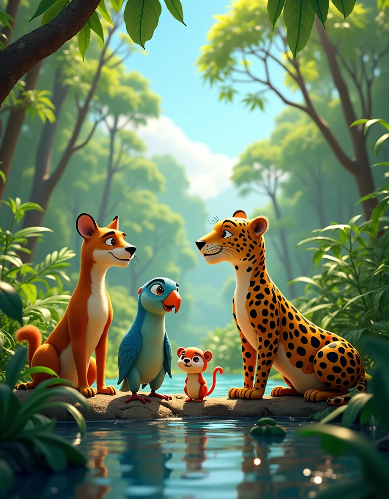 Disney Pixar Animal Adventure: Meet Your New Friends CHILDREN'S ANIMALS WITH CHILDREN Brazilian animals including various characteristics (mammals, reptiles, birds, Pisces, Amphibians). Pantanal