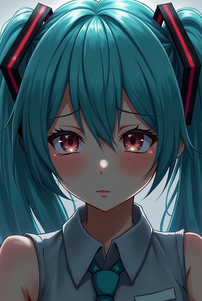 masterpiece、Hatsune Miku、Despairing face、No light in my eyes、2D
