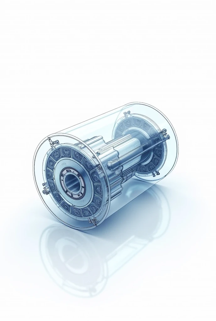 make single fuel cell that looks like a drawing, with no labels, white background
