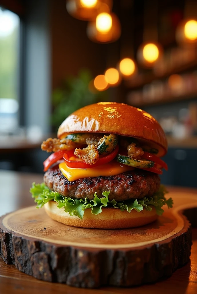 Delicious and unique burger
