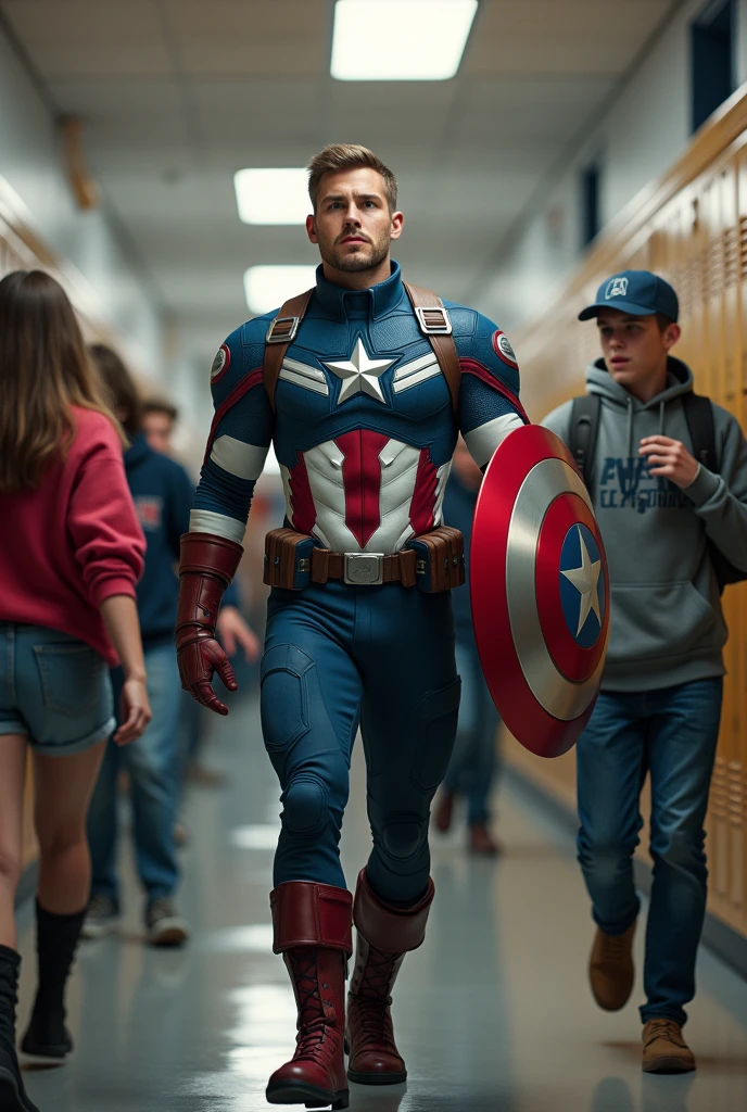 Captain America Goes to School
