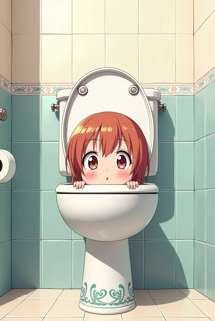 Generates an anime girl with her head coming out of the toilet